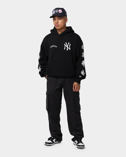New Era New York Yankees Oversized Hoodie Black/White
