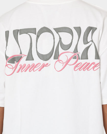 Loiter Utopia Fleur T-Shirt Off White