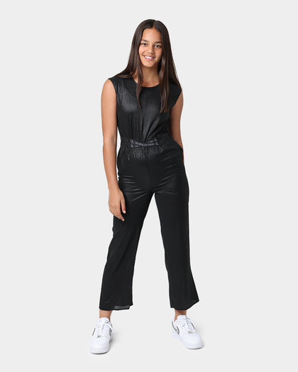 Calvin Klein Kids' Festive Logo Tape Jumpsuit Ck Black