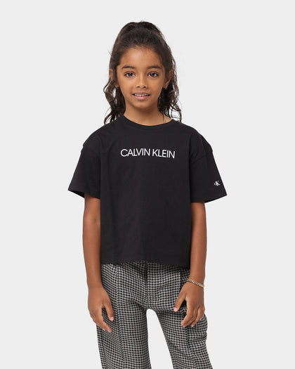 Calvin Klein Kids' Institutional Logo Boxy T-Shirt Ck Blackv