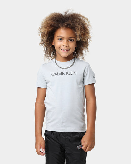 Calvin Klein Kids' Institutional T-Shirt Grey Dew