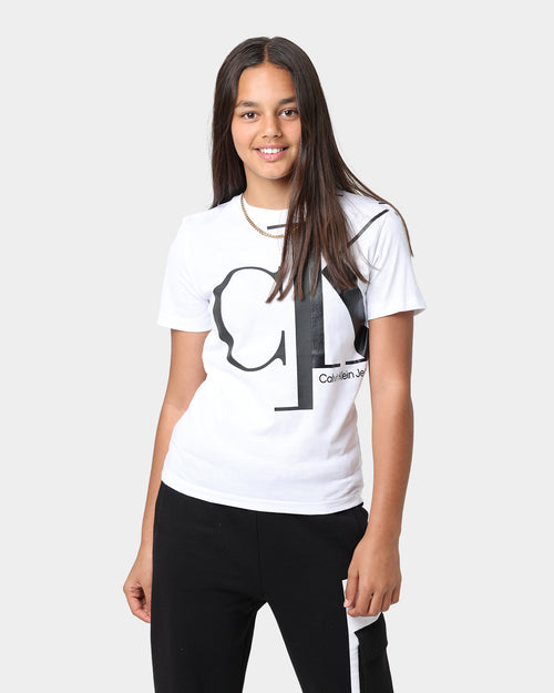 Calvin Klein Kids' Mixed Monogram T-Shirt Bright White