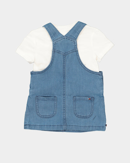 Tommy Hilfiger Infant Dungaree Set White