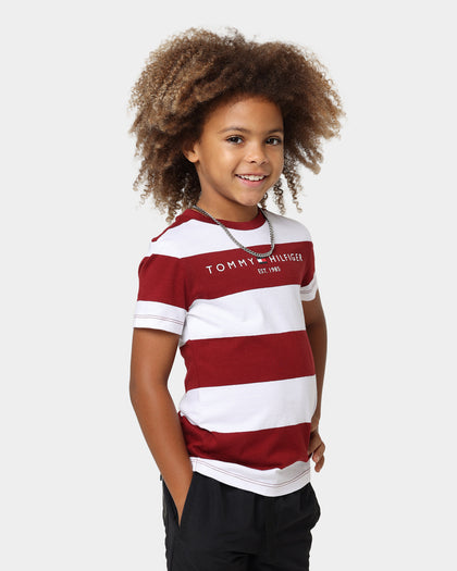 Tommy Hilfiger Kids' Essential Stripe T-Shirt Red Stripe