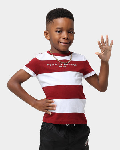 Tommy Hilfiger Kids' Essential Stripe T-Shirt Red Stripe