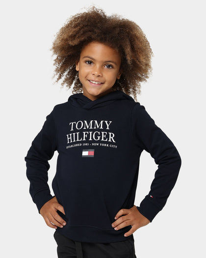 Tommy Hilfiger Kids' Logo Hoodie Desert Sky