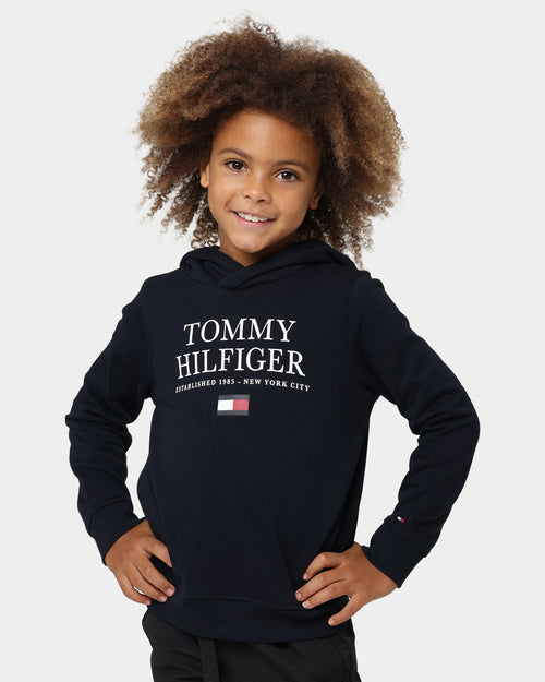Tommy Hilfiger Kids' Logo Hoodie Desert Sky