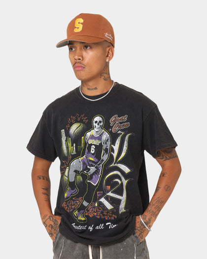 Goat Crew Big LA Baller Vintage T-Shirt Washed Black