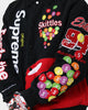 Supreme X Mitchell & Ness X Skittles Varsity Jacket Black