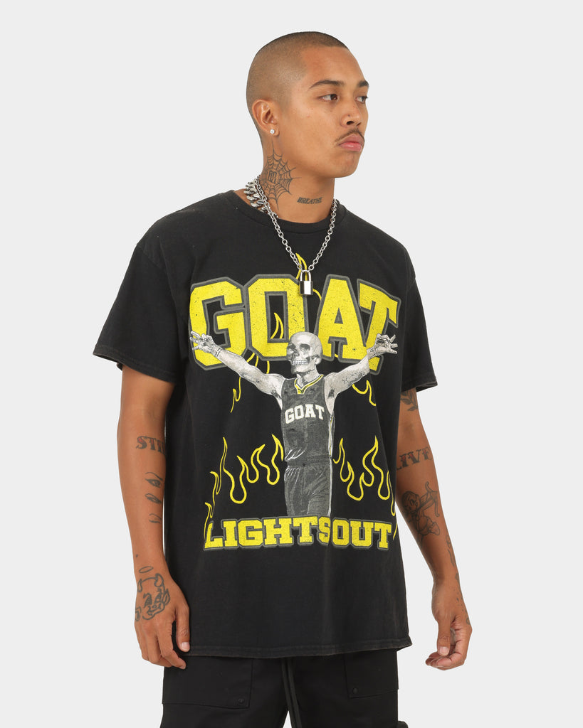 Goat Crew Lights Out Vintage T-Shirt Black Wash | Culture Kings US