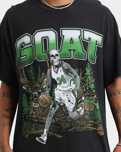 Goat Crew Buck Hunter Vintage T-Shirt Black Wash