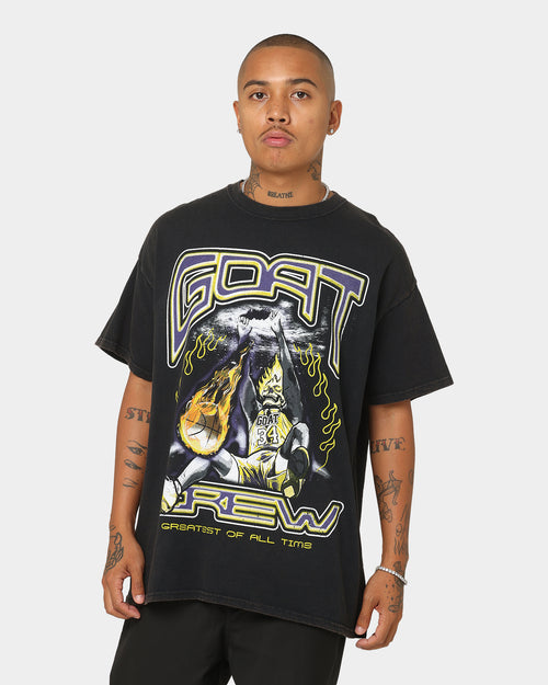 Goat Crew Space Slam T-Shirt Black Wash