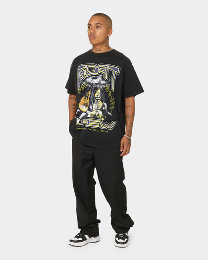 Goat Crew Space Slam T-Shirt Black Wash