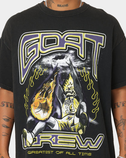 Goat Crew Space Slam T-Shirt Black Wash