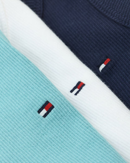 Tommy Hilfiger Infant Rib Bodysuit 3 Pack Gift Set Crest