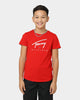 Tommy Hilfiger Kids' Latam Graphic T-Shirt Deep Crimson