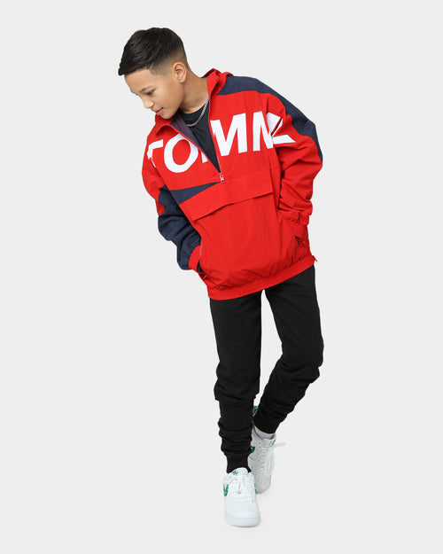 Tommy Hilfiger Tommy Hero Half Zip Windbreaker Deep Crimson