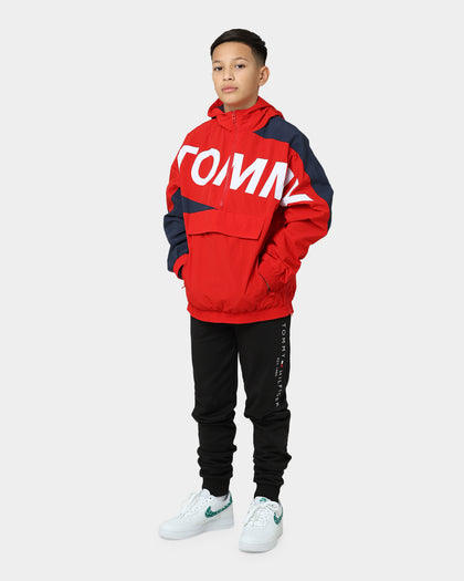 Tommy Hilfiger Tommy Hero Half Zip Windbreaker Deep Crimson