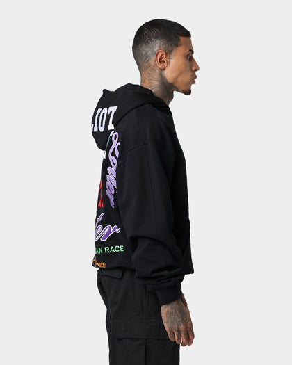 Loiter Stacked Logo Hoodie Black