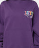 Loiter Stacked Logo Hoodie Purple
