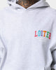 Loiter Stacked Logo Hoodie Grey