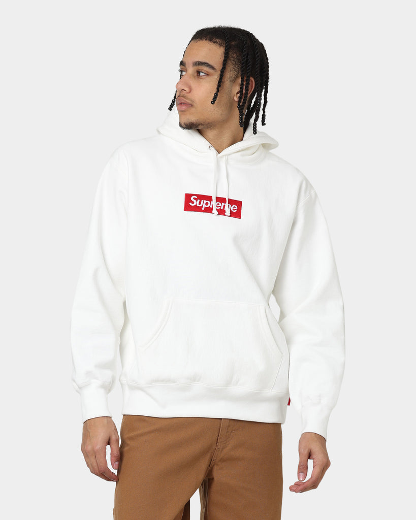 Supreme Box Logo Hooded Sweatshirt White | Culture Kings US