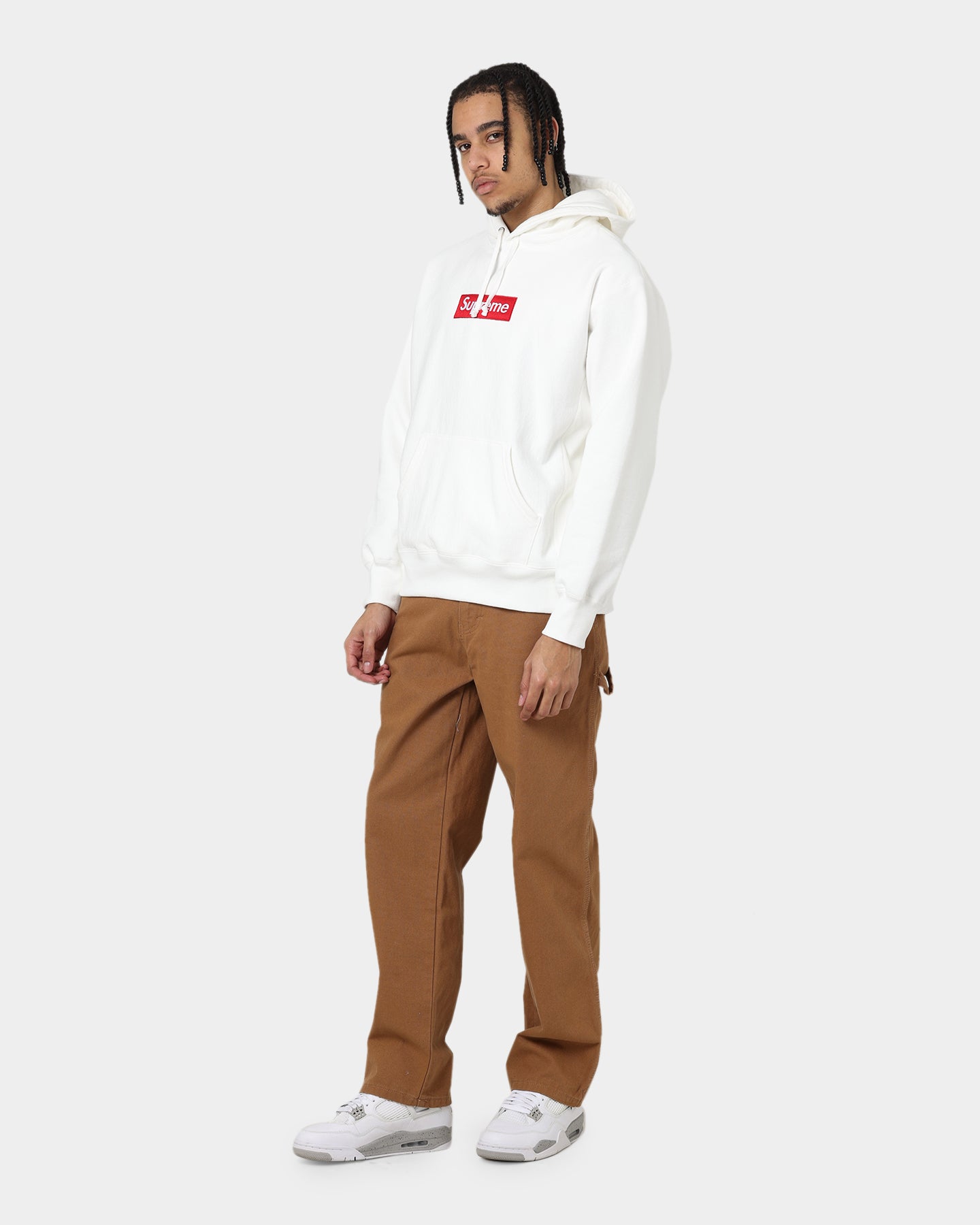 Supreme Box Logo Hooded Sweatshirt White | Culture Kings US