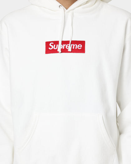 Supreme Box Logo Hooded Sweatshirt White