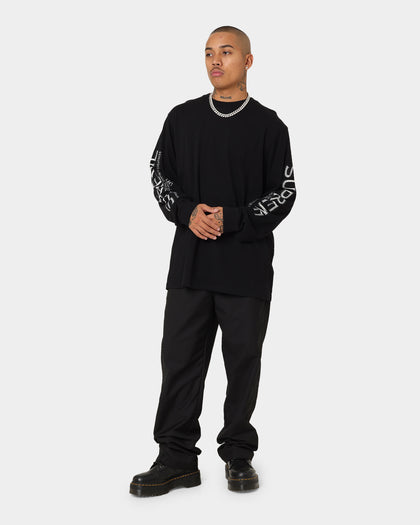 Supreme Intarsia Sleeve Long Sleeve T-Shirt Black