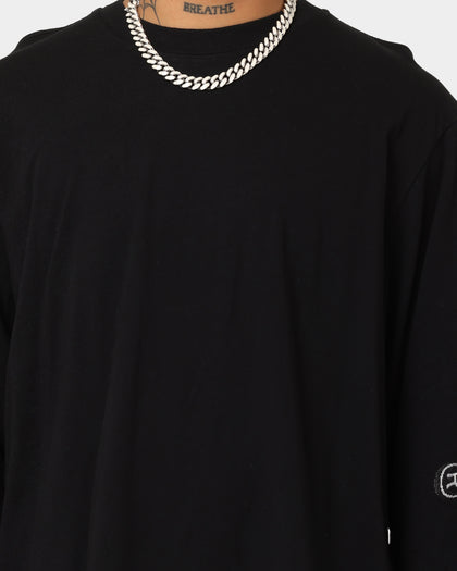 Supreme Intarsia Sleeve Long Sleeve T-Shirt Black