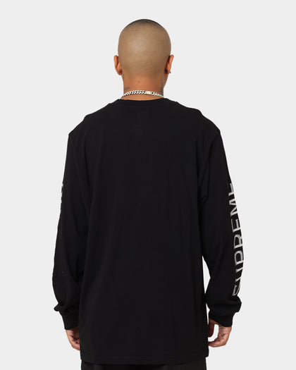 Supreme Intarsia Sleeve Long Sleeve T-Shirt Black