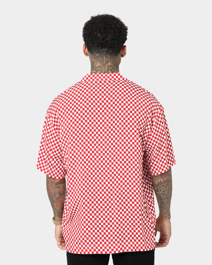 Saint Morta Checks Short Sleeve Shirt Red/White