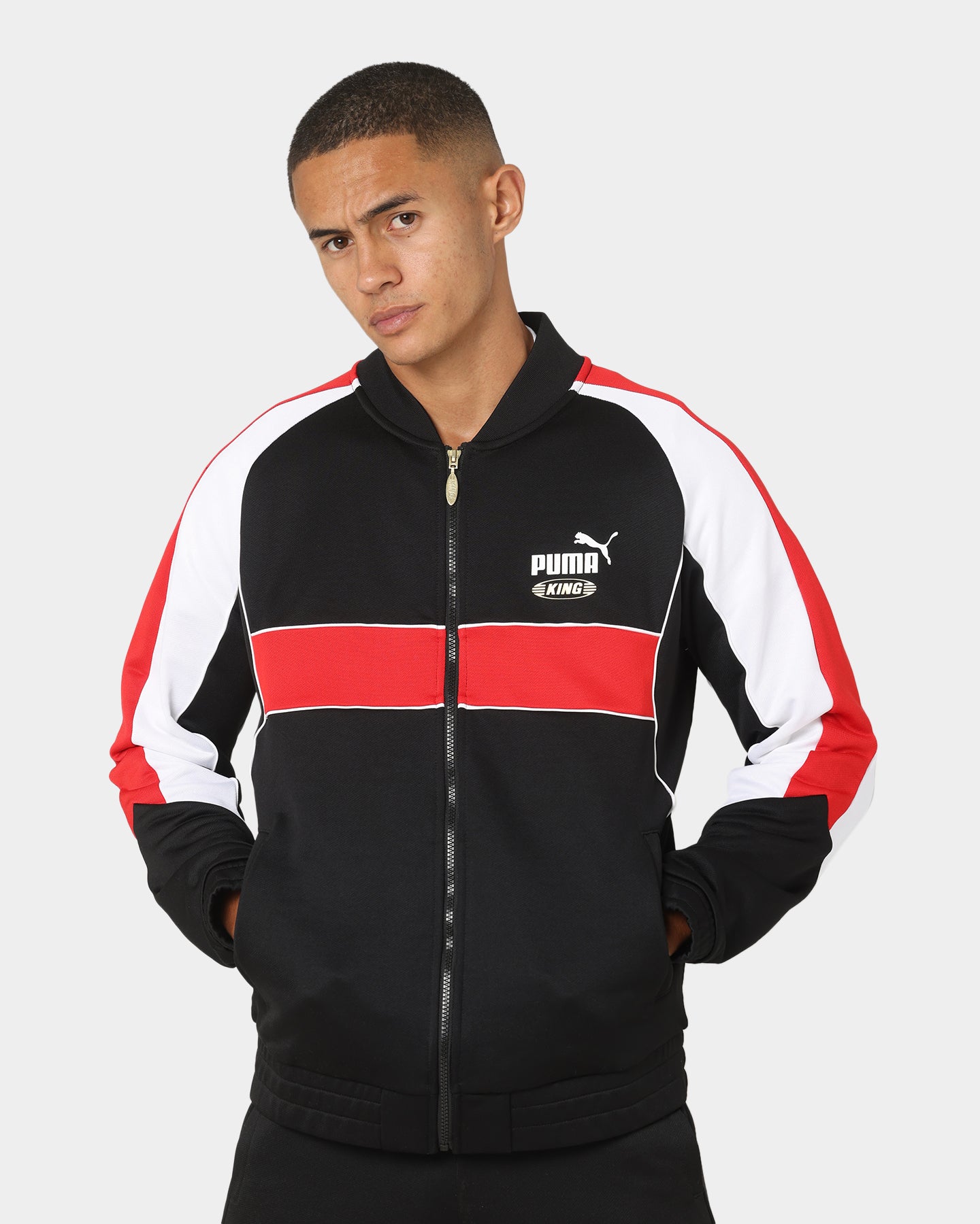 Puma King Track Jacket Puma Black/Red | Culture Kings US