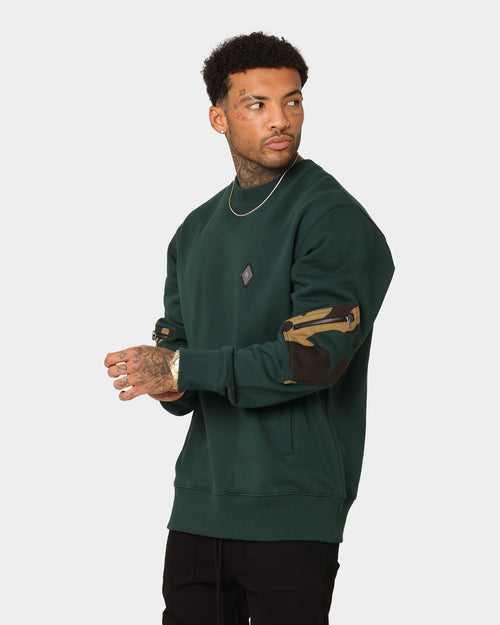 Saint Morta Syndicate Crewneck Stadium Green/Camo
