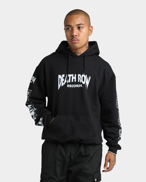 Death Row Records Death Row Logo Hoodie Black/White