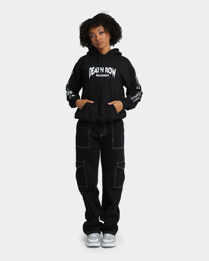 Death Row Records Death Row Logo Hoodie Black/White