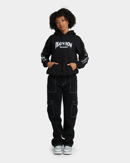 Death Row Records Death Row Logo Hoodie Black/White