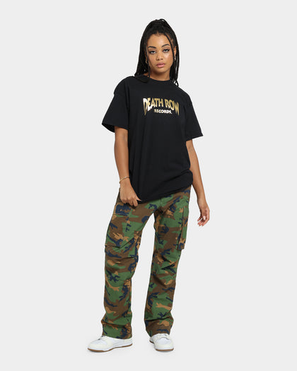 Deathrow Records Deathrow Logo T-Shirt Black/Gold