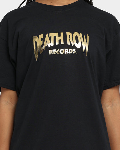 Deathrow Records Deathrow Logo T-Shirt Black/Gold