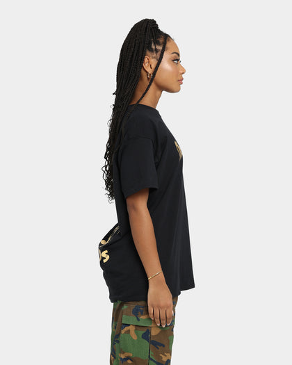 Deathrow Records Deathrow Logo T-Shirt Black/Gold