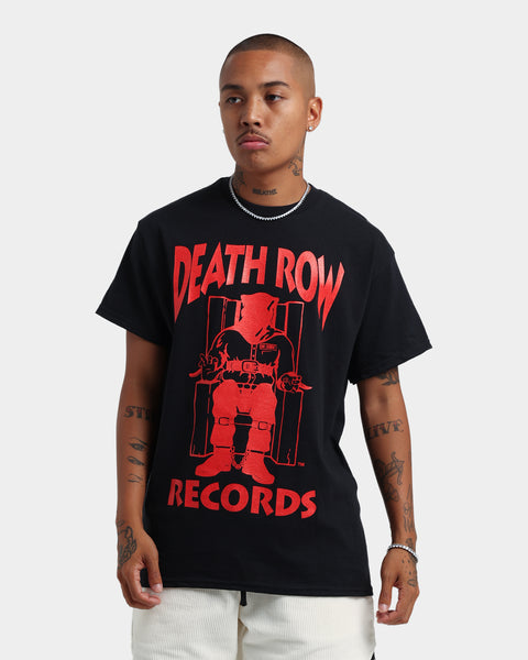 DEATH ROW RECORDS Tシャツ　ローライダー　ウェッサイ　黒 Death Row Records Logo Black T-shirt Official Death-row Hip