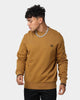 Fred Perry Crew Neck Sweatshirt Dark Caramel/Black