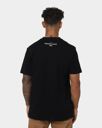 Fred Perry Flock Laurel Wreath T-Shirt Black