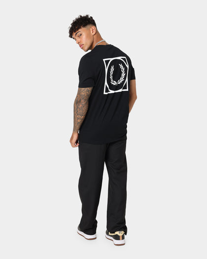Fred Perry Graphic Print T-Shirt Black
