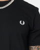 Fred Perry Graphic Print T-Shirt Black