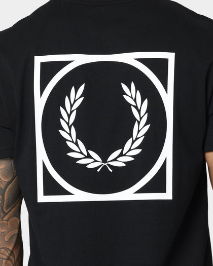 Fred Perry Graphic Print T-Shirt Black