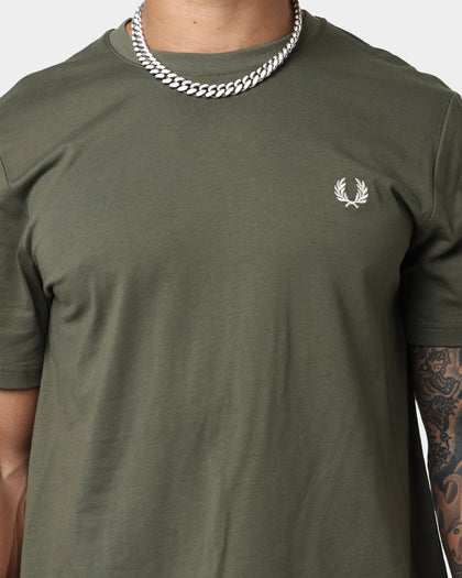 Fred Perry Graphic Print T-Shirt Military Green