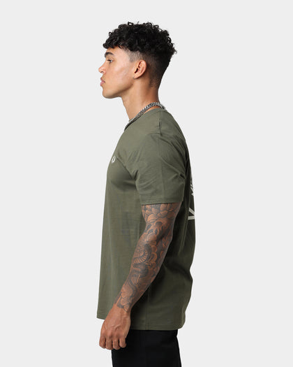 Fred Perry Graphic Print T-Shirt Military Green