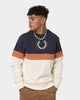 Fred Perry Colour Block Sweatshirt Ecru