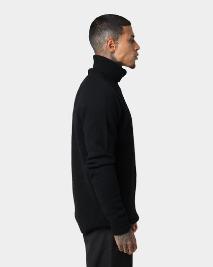 Fred Perry Roll Neck Jumper Black